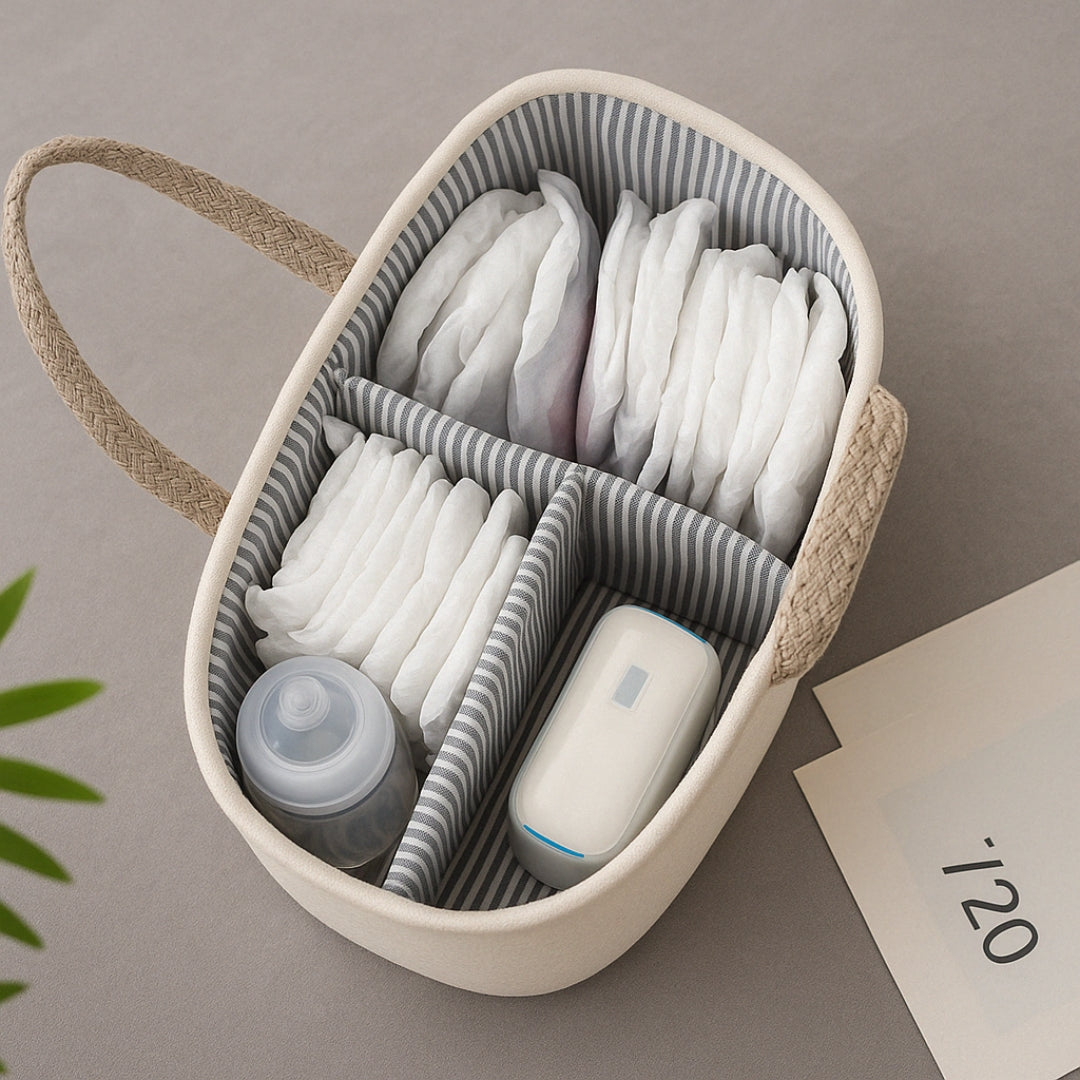 Panier à Couches Portable – Organisation pour les Essentiels de Bébé