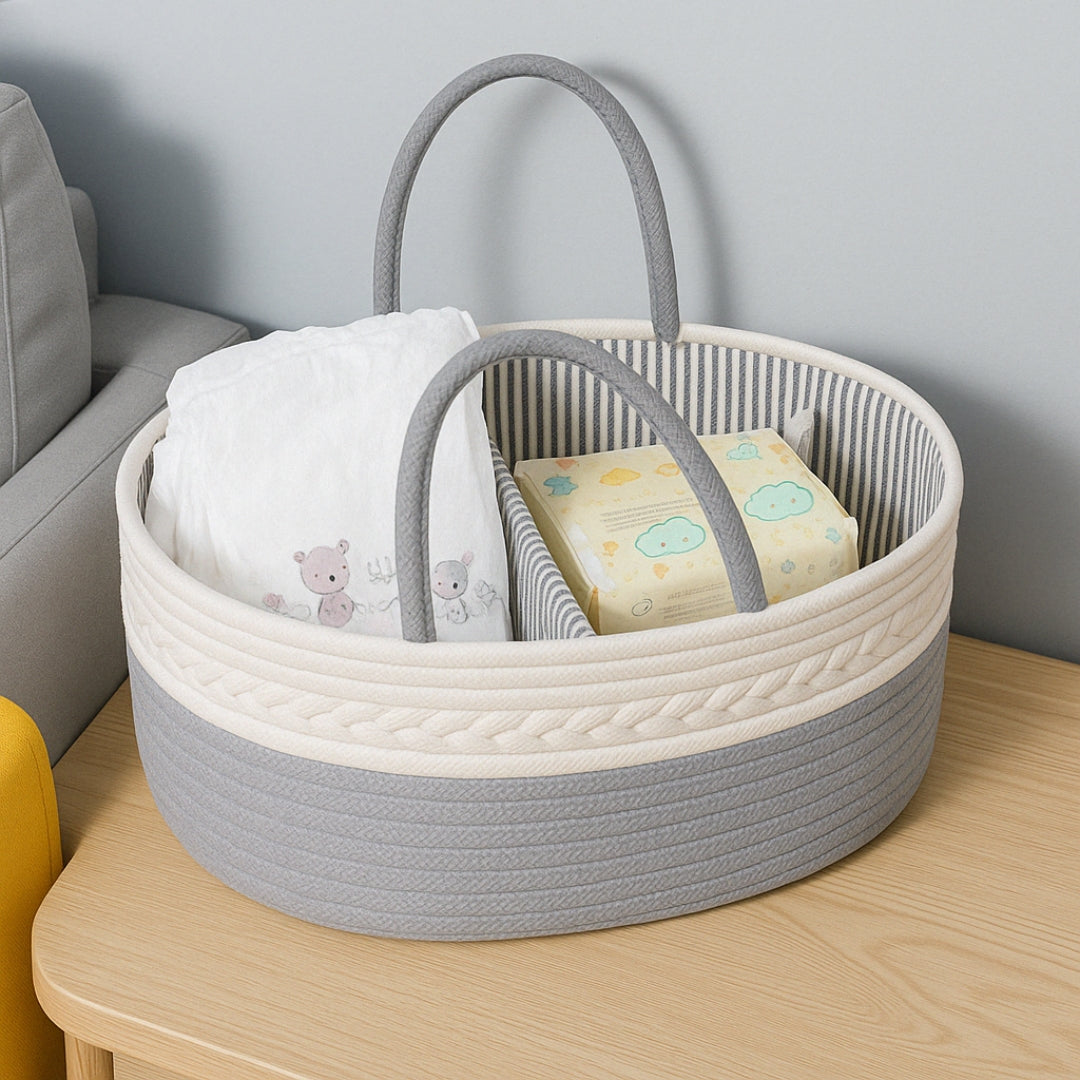 Panier à Couches Portable – Organisation pour les Essentiels de Bébé